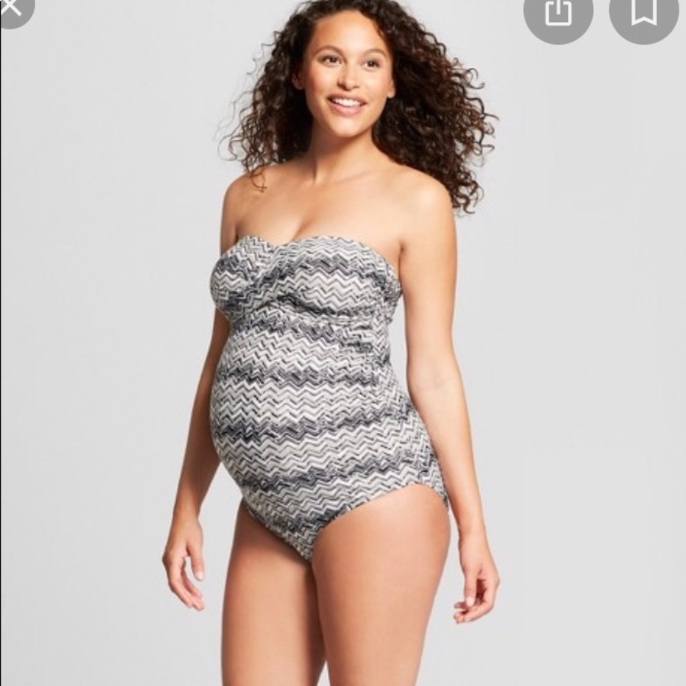 Bandeau One Piece Swimsuit by Ingrid & Isabel XL